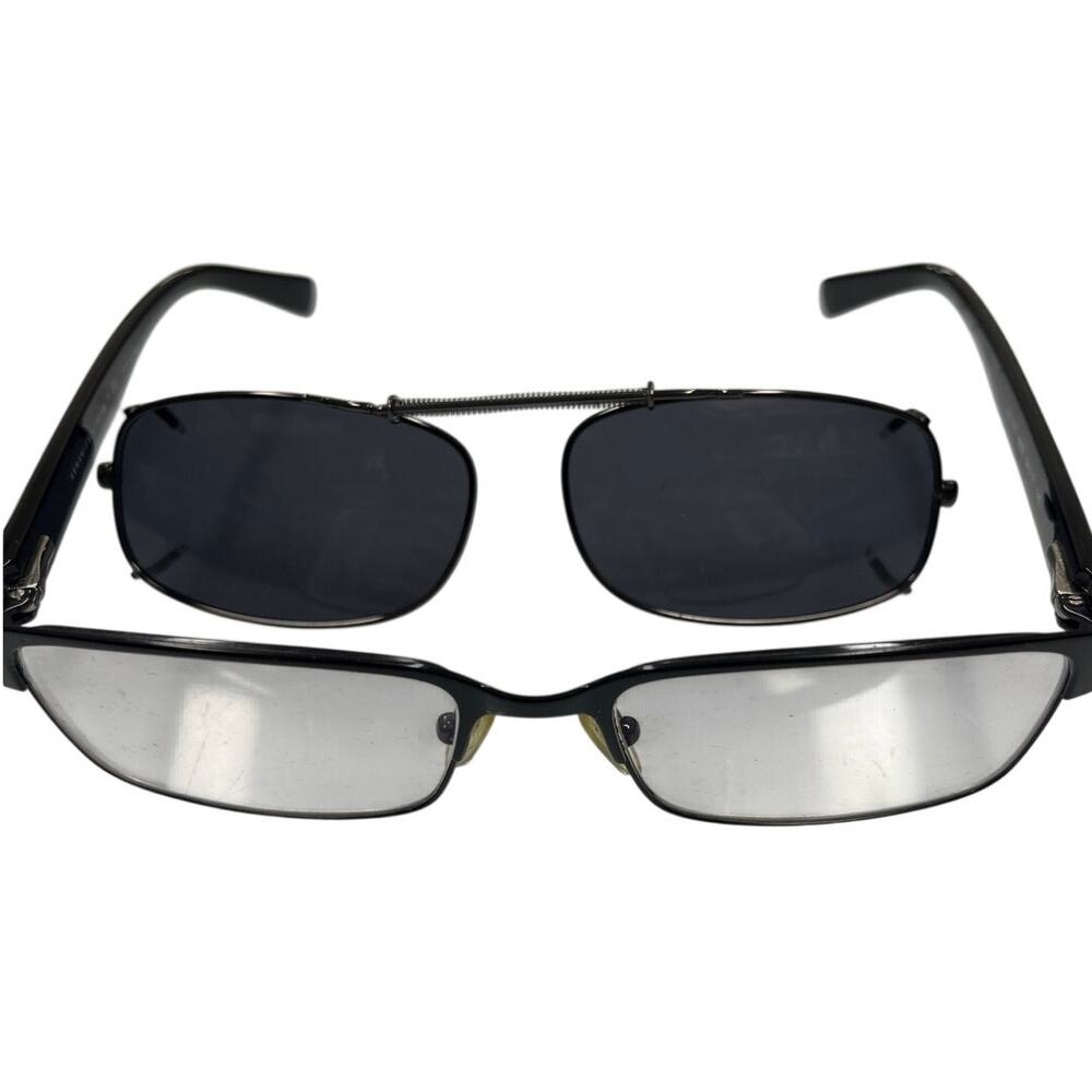 Armani Exchange AX1017 6000 Eyeglasses w/ Clip-On Sunglass Attachment